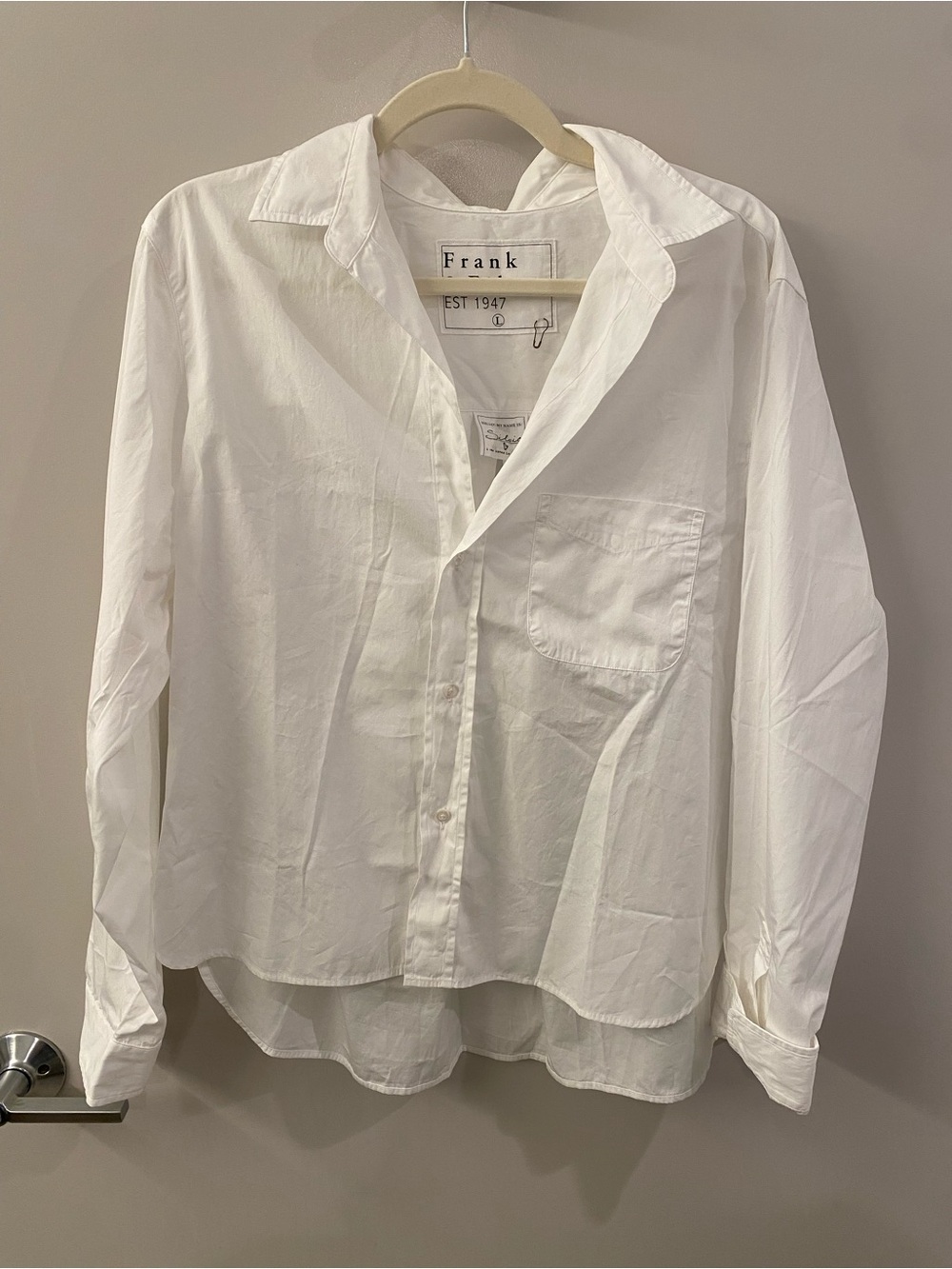 Frank & Eileen White Cotton Button-Down Shirt - Picture 2 of 4